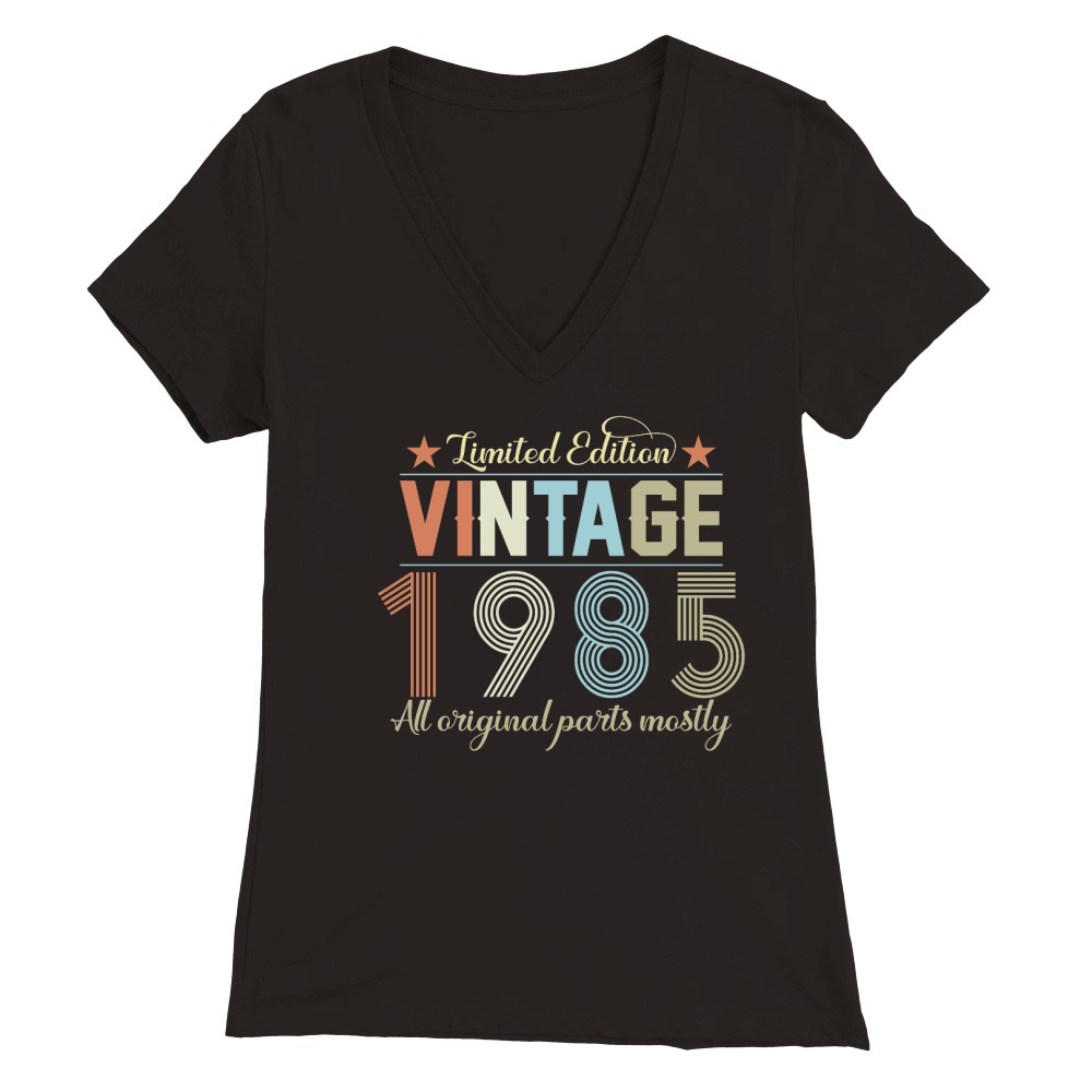 Birthday   Limited Edition Vintage 1985 Premium Womens V-Neck T-shirt