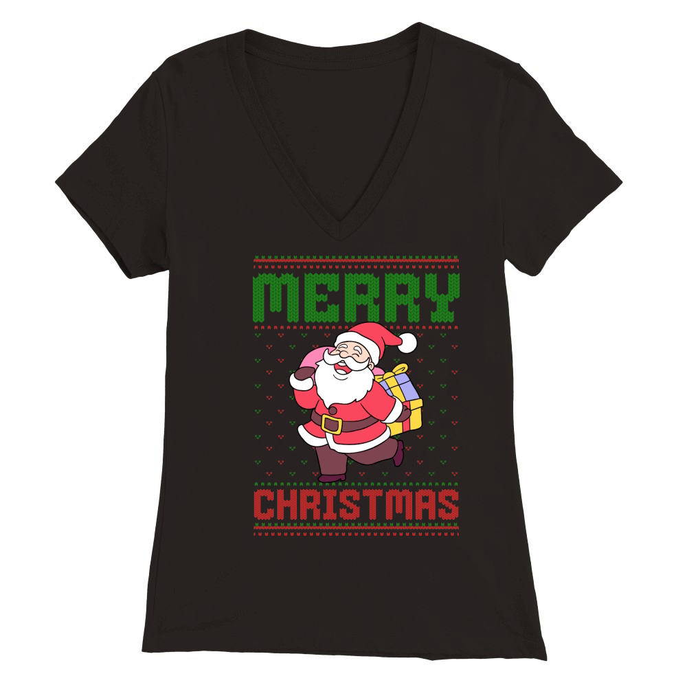Merry christmas 59 82 Premium Womens V-Neck T-shirt