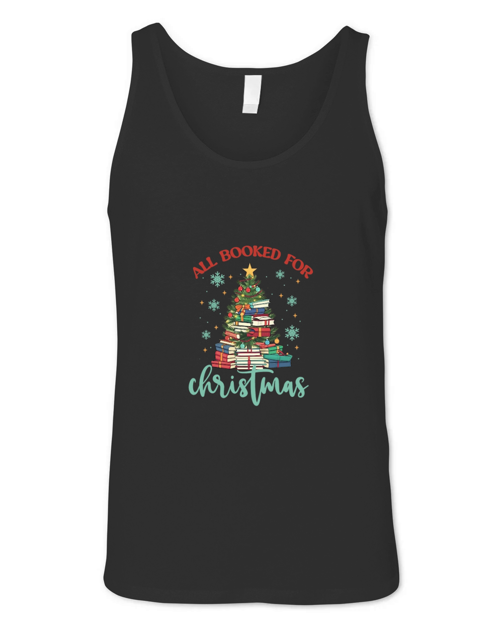 All Booked for Christmas Unisex Jersey Tank