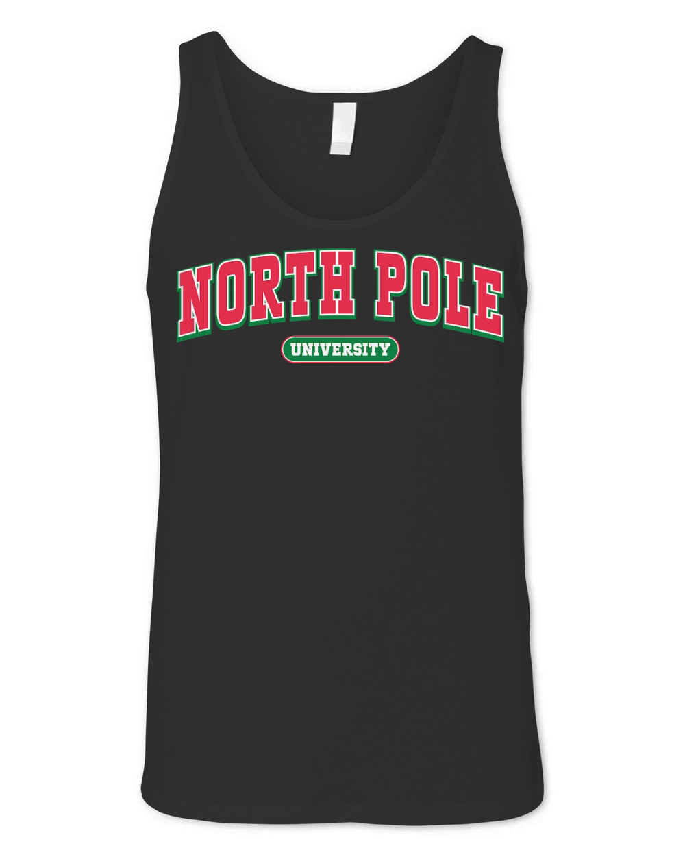 Christmas north pole University Unisex Jersey Tank