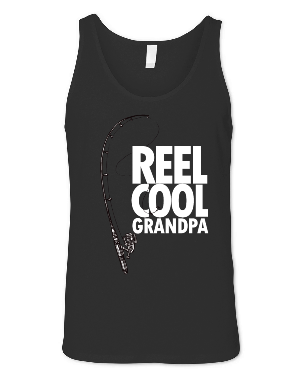 Fishing Reel Cool Grandpa Dad Fathers Day Unisex Jersey Tank