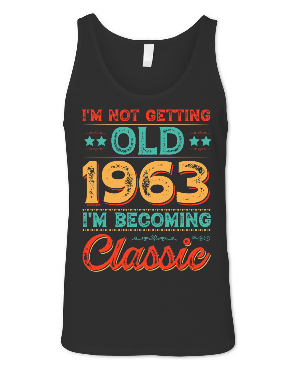 Im Not Getting Old 1963 Im Becoming Classic T Shirt Design (1) Unisex Jersey Tank
