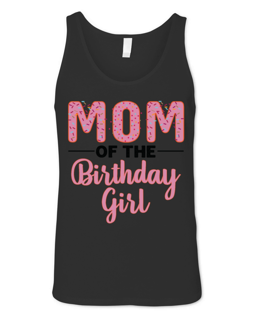 "Mom of the Birthday Girl" Family Birthday t shirt Unisex Jersey Tank