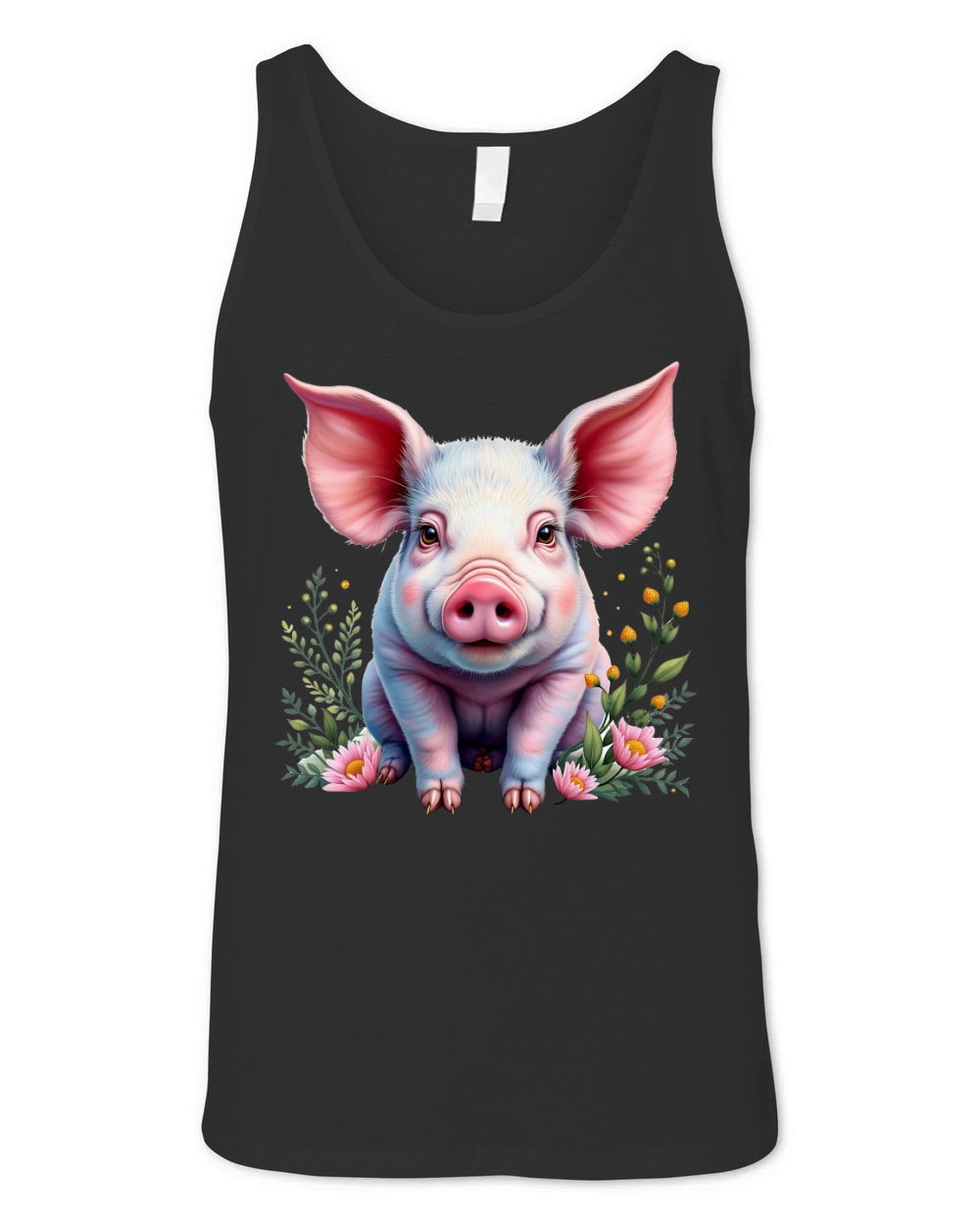 Pig Fur Pink 06 Unisex Jersey Tank