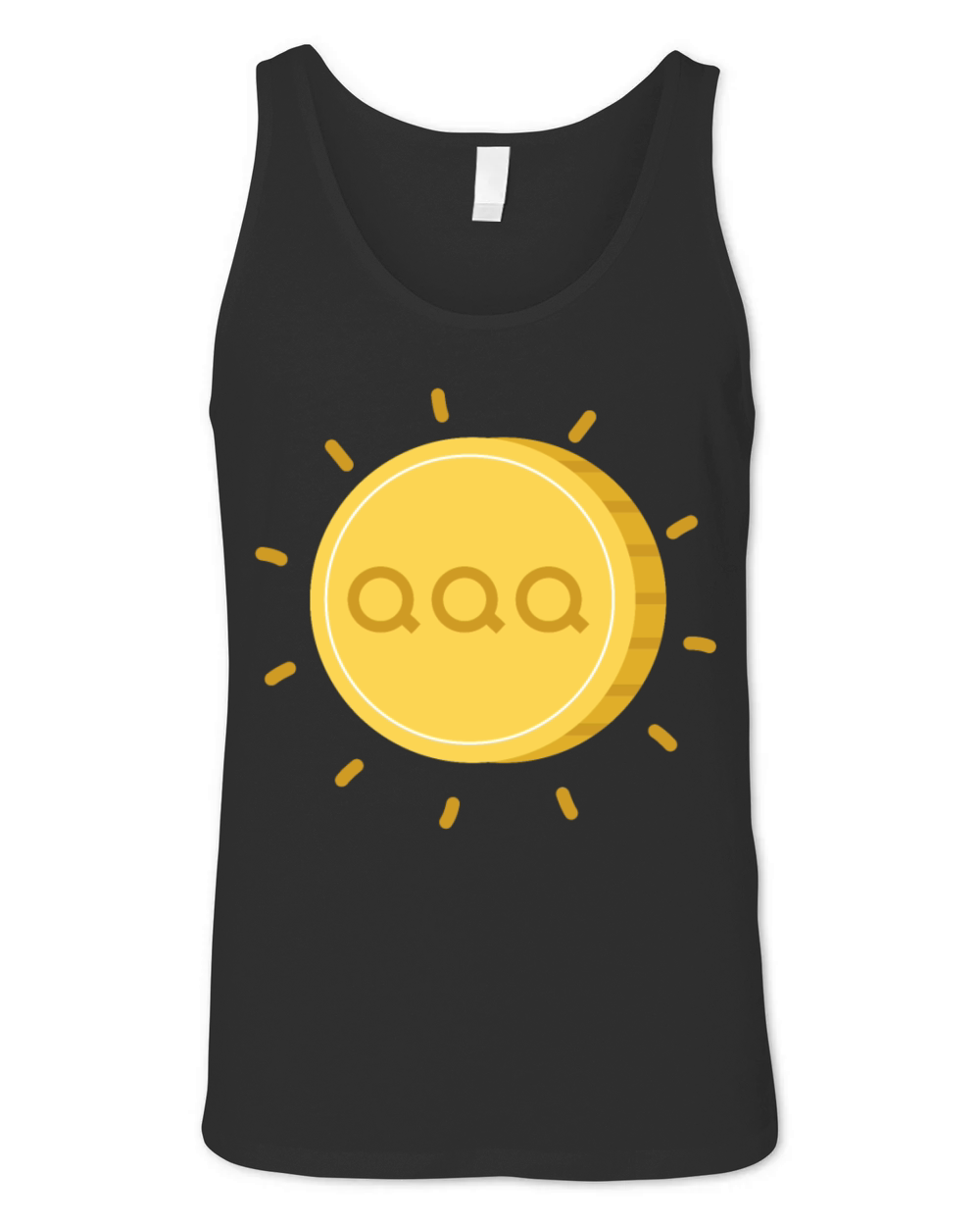 QQQ Funny Coin Unisex Jersey Tank
