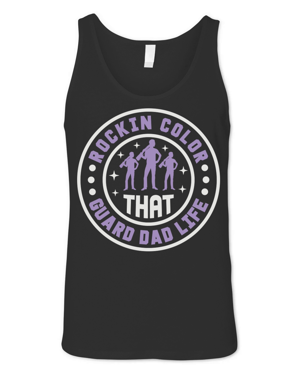 Rockin That Color Guard Dad Life 05 Unisex Jersey Tank