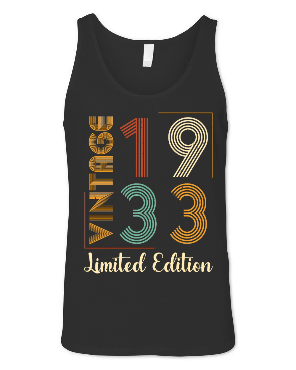 Vintage 1933 Limited Edition Birthday Unisex Jersey Tank