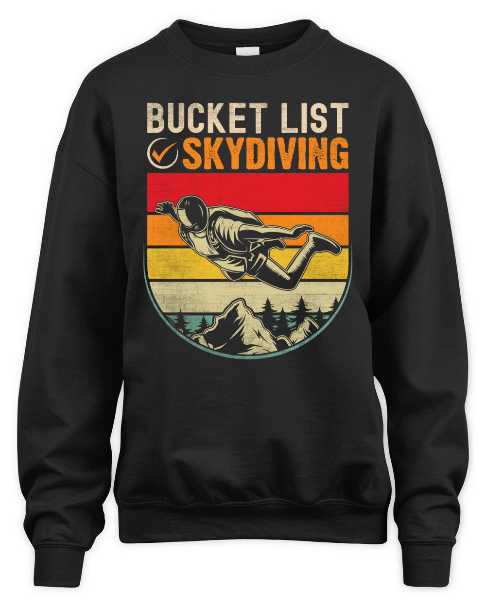 Bucket list skydiving 02 Unisex Premium Crewneck Sweatshirt