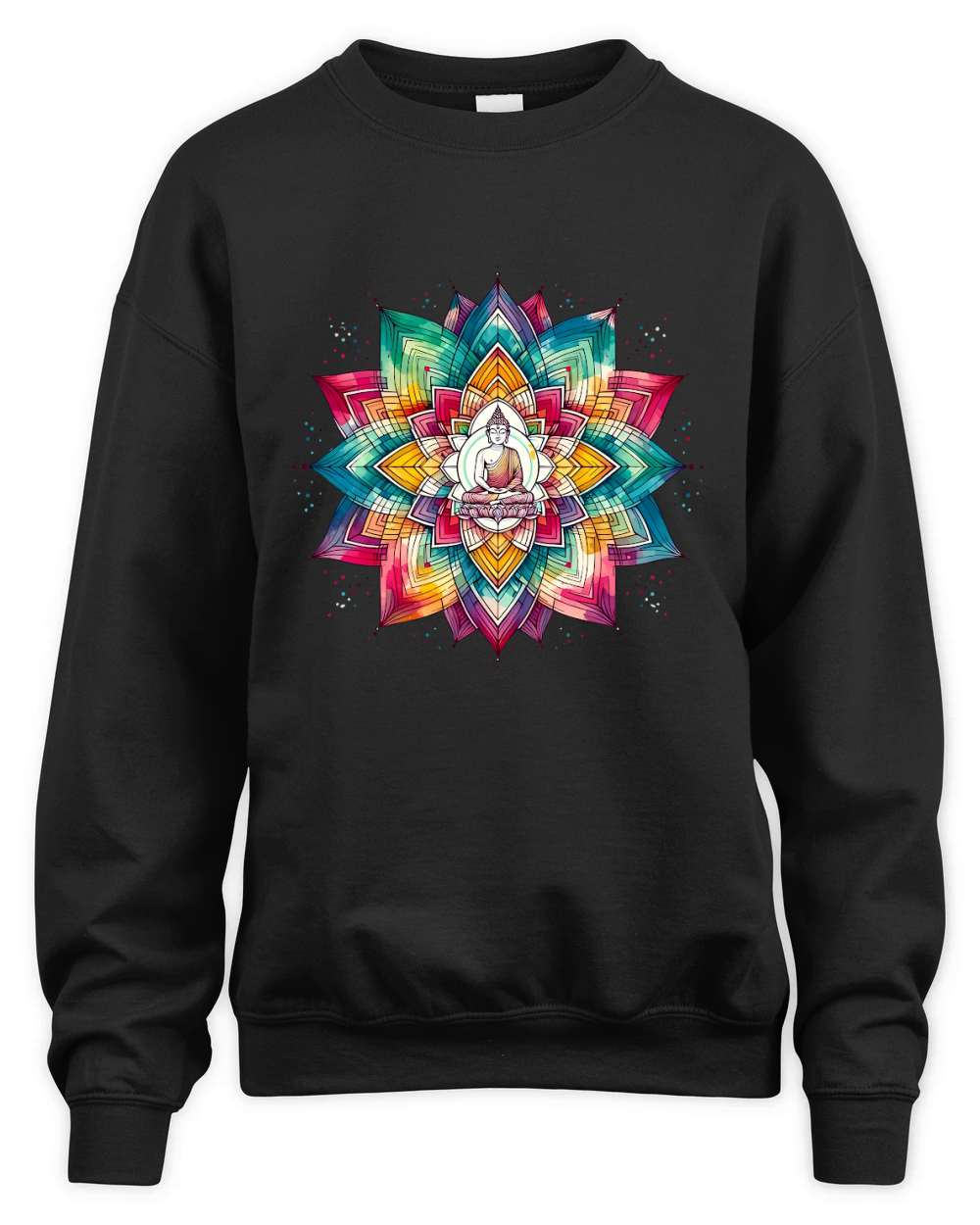 Buddha Mandala Yoga Unisex Premium Crewneck Sweatshirt