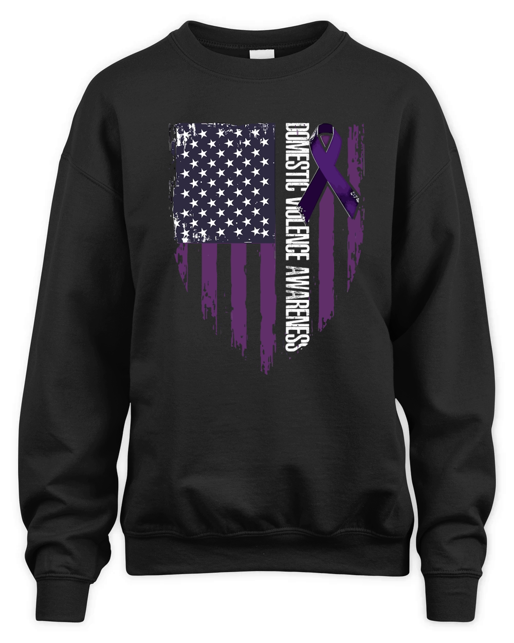 Domestic violencf awareness Unisex Premium Crewneck Sweatshirt