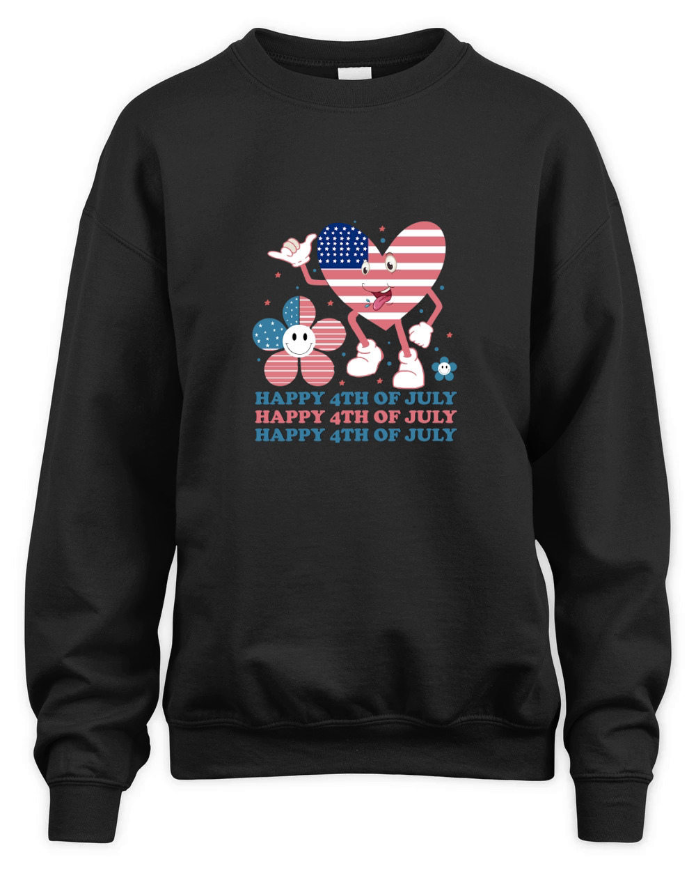 Happy 4th Of July 1 Unisex Premium Crewneck Sweatshirt