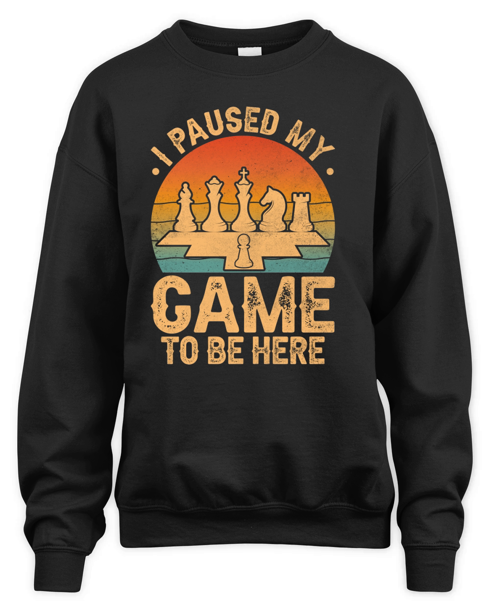 I Paused My Game To Be Here Unisex Premium Crewneck Sweatshirt