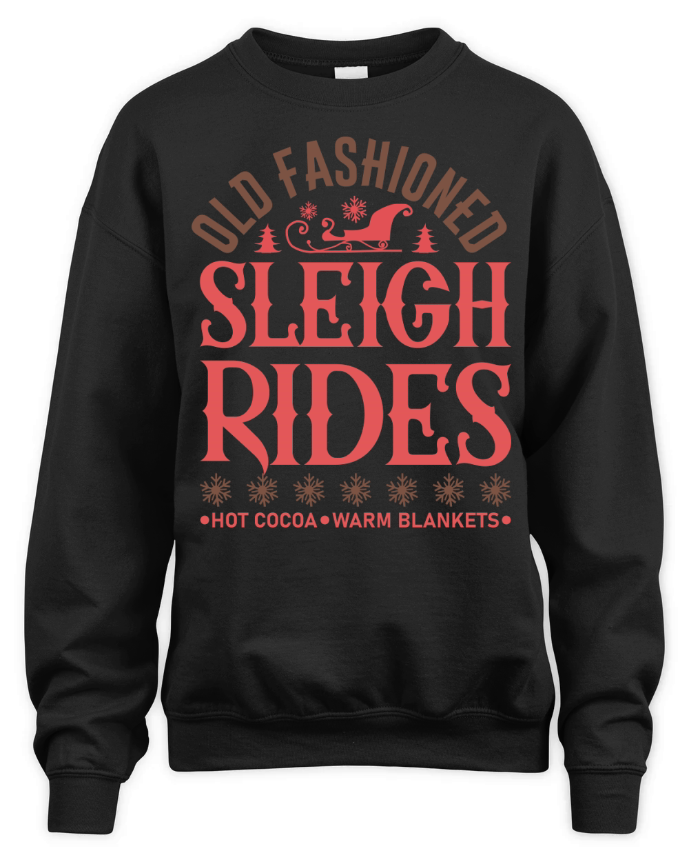 Old fashioned sleigh rides Unisex Premium Crewneck Sweatshirt