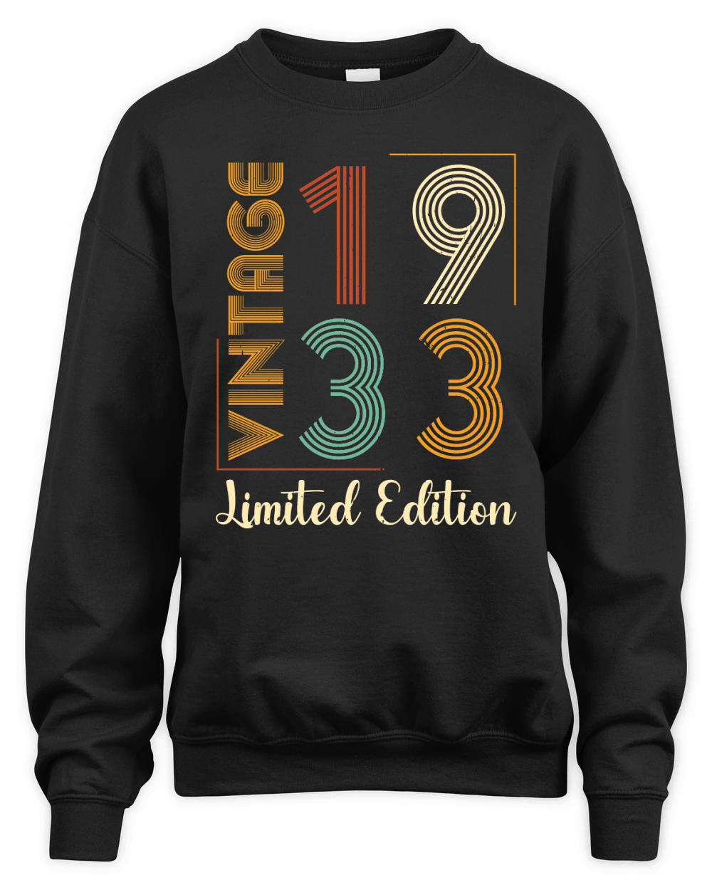 Vintage 1933 Limited Edition Birthday Unisex Premium Crewneck Sweatshirt
