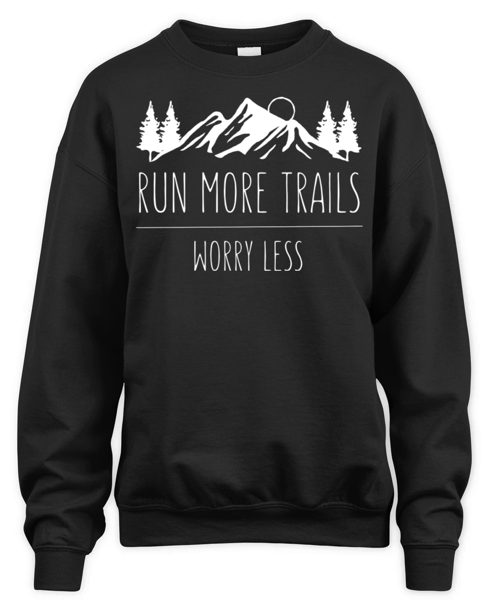 Vintage Trail Running Run More Trail Retro For Run Unisex Premium Crewneck Sweatshirt