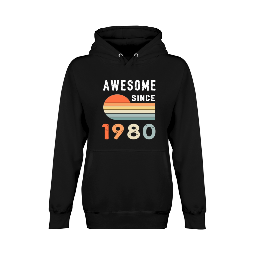 1980 Birthday Retro Vintage Gift Unisex Premium Pullover Hoodie