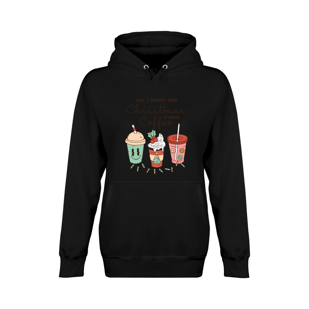 All i want for christmas is more coffee Unisex Premium Pullover Hoodie