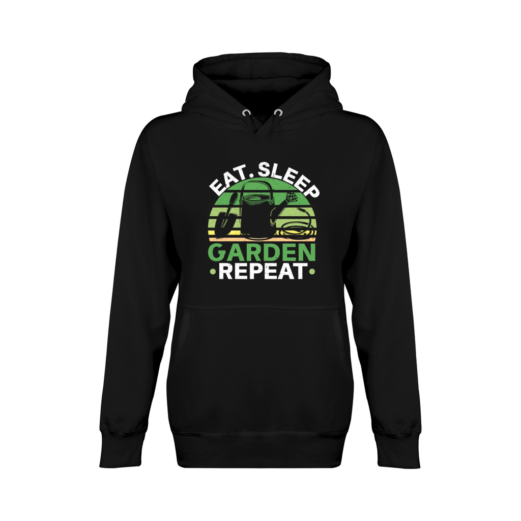 Eat Sleep Garden Repeat Flower Gardening Plant Unisex Premium Pullover Hoodie