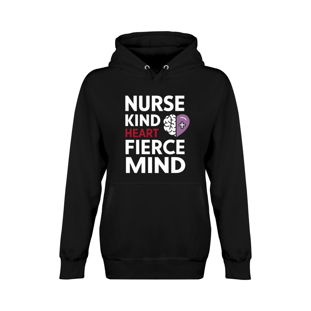 Nurse Kind Heart Fierce Mind Unisex Premium Pullover Hoodie