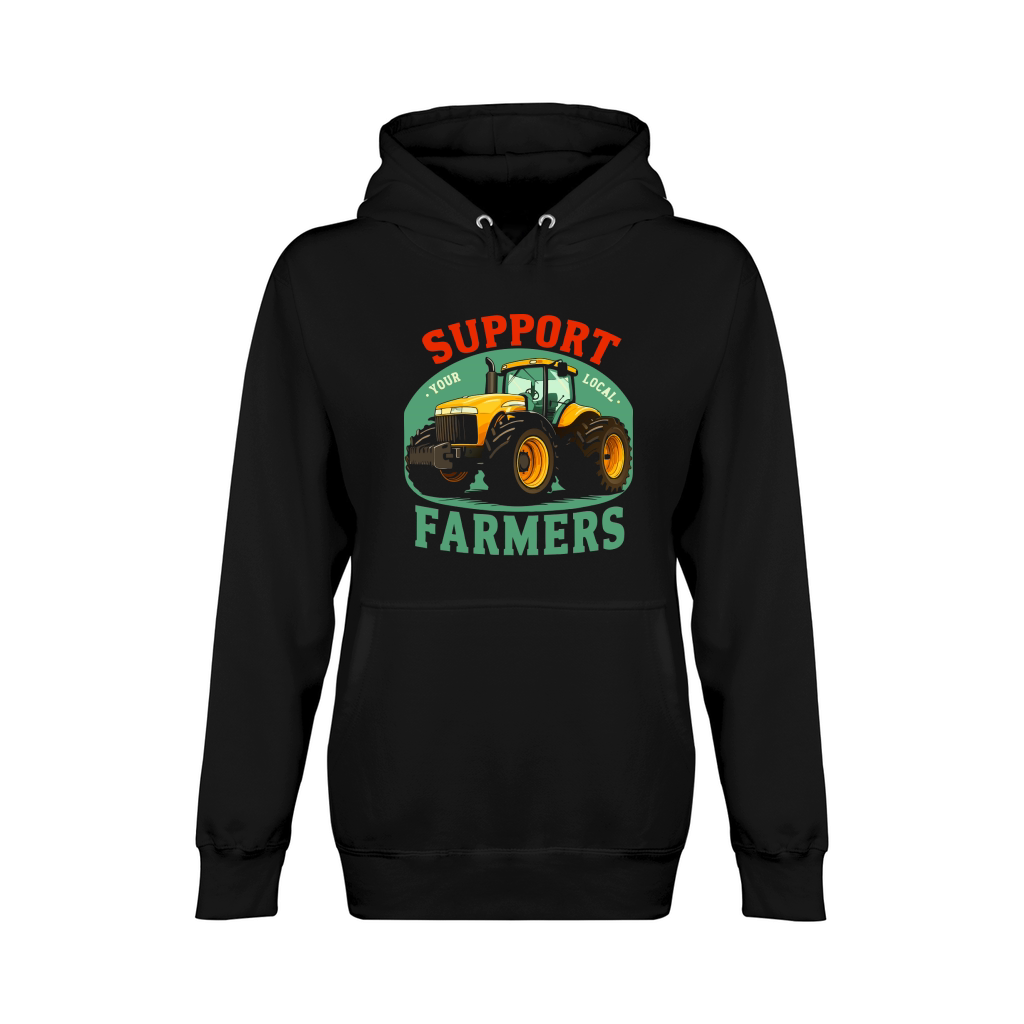Support Farmer Tractor Your Local Unisex Premium Pullover Hoodie