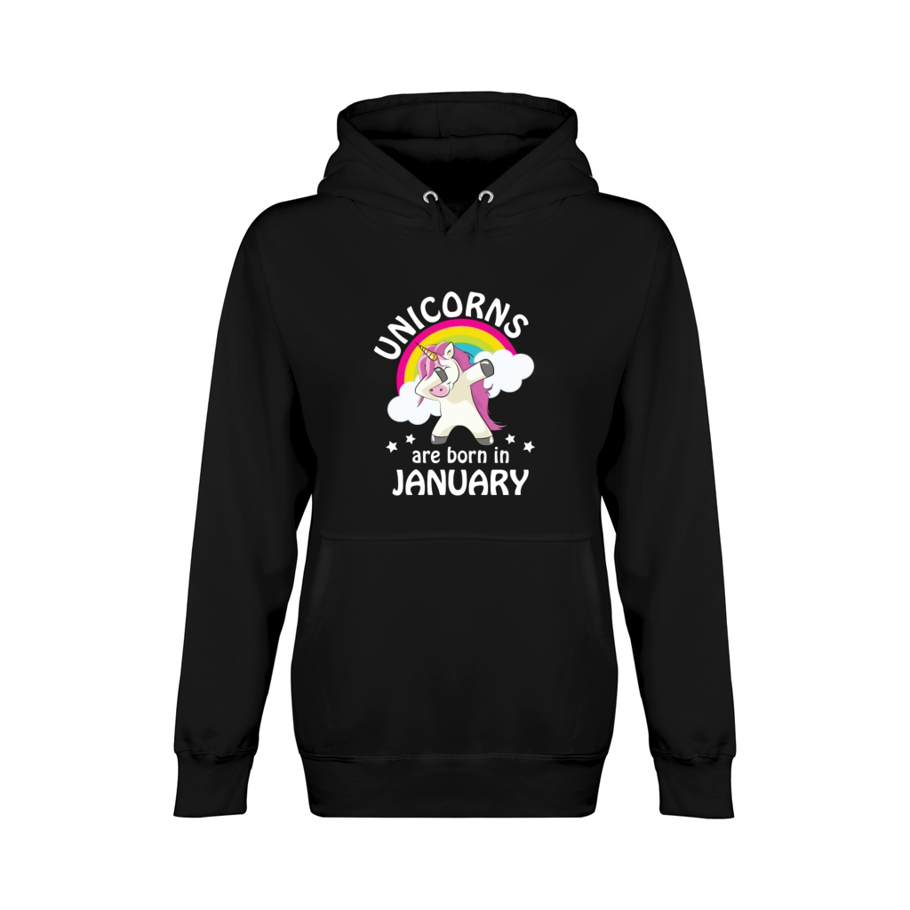 Unicorns are Born in January Unisex Premium Pullover Hoodie