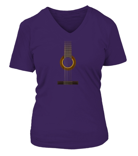 Guitar strings V-neck T-Shirt Woman