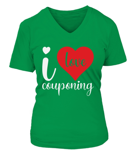 I Love Couponing 02 V-neck T-Shirt Woman