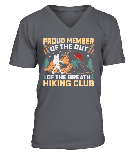Proud Member Vintage Hiking Club V-Neck T-shirt