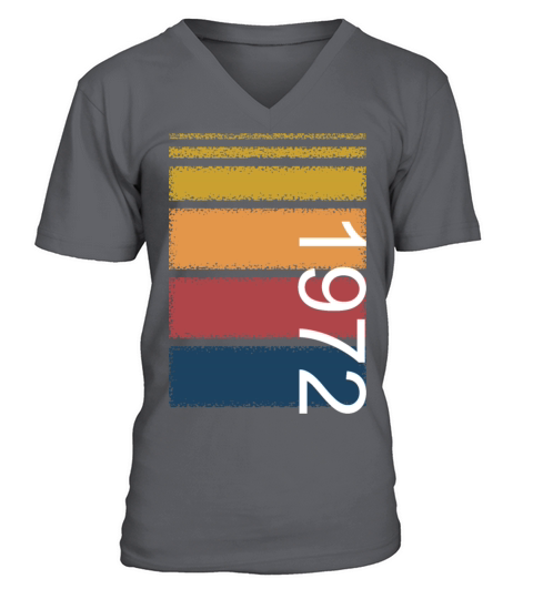 Retro-Vintage year 1972 V-Neck T-shirt