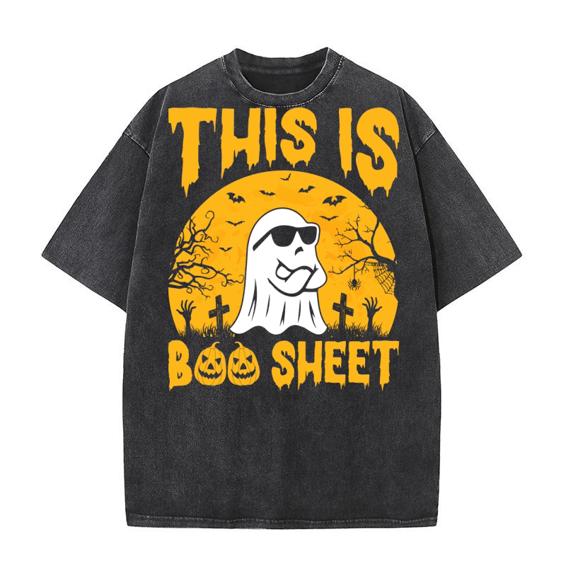 262. this is boo sheet Washed T-Shirt