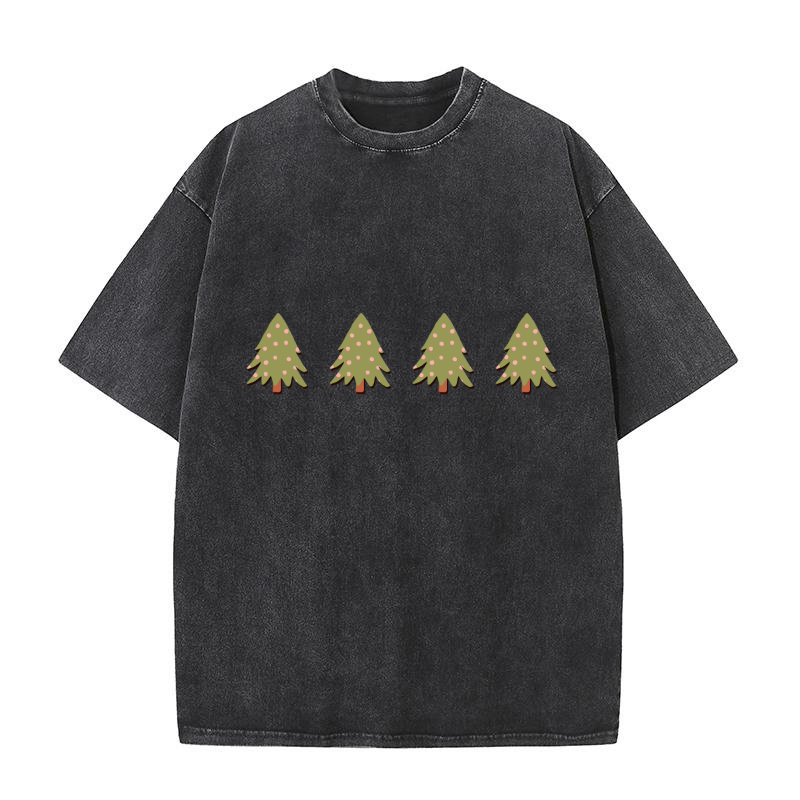 Christmas Tree (2) 4 2 Washed T-Shirt