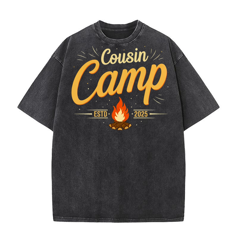 Cousin Camp Estd 2025 Washed T-Shirt