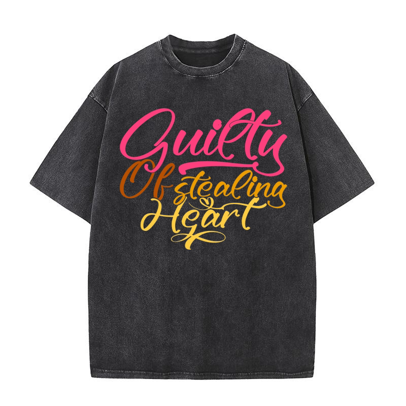 Guilty Of Stealing Heart Washed T-Shirt