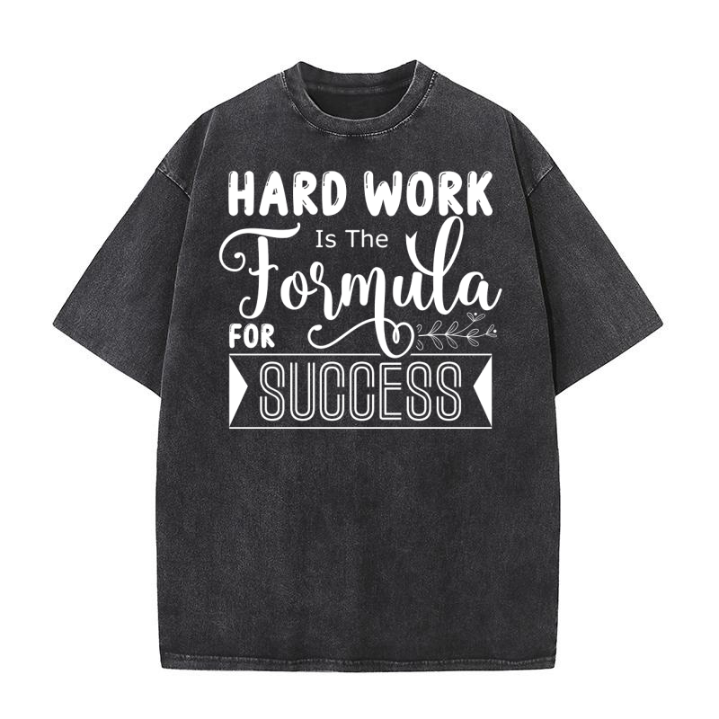 Hard Work Is The Formula For Success Washed T-Shirt