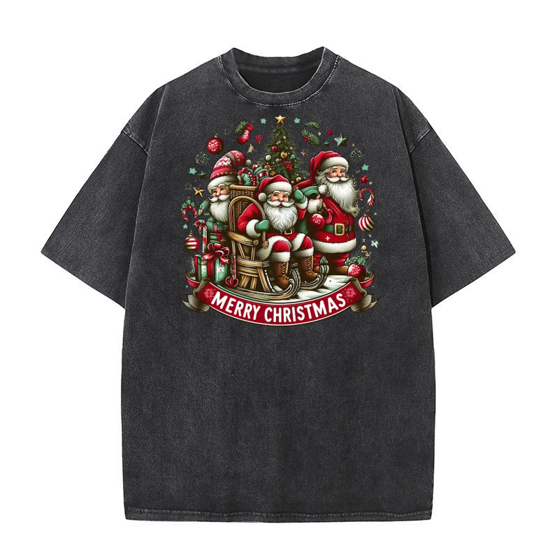 merry christmas 40 07 Washed T-Shirt