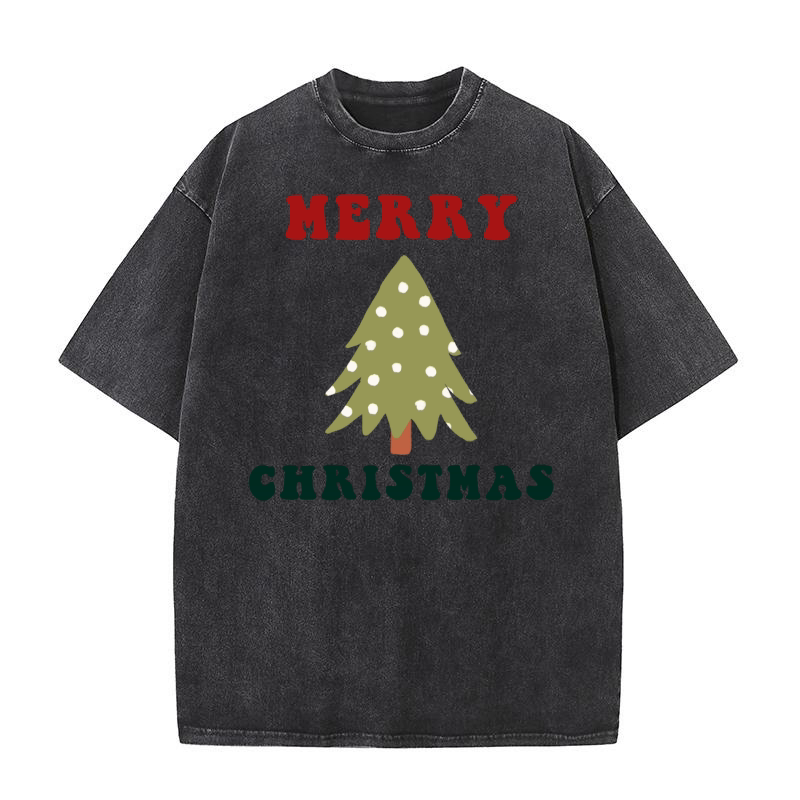 Merry Christmas 42 38 Washed T-Shirt