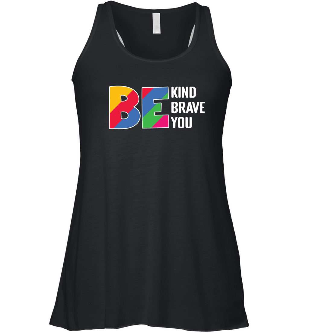be kind brave you Women's Flowy Tank Top