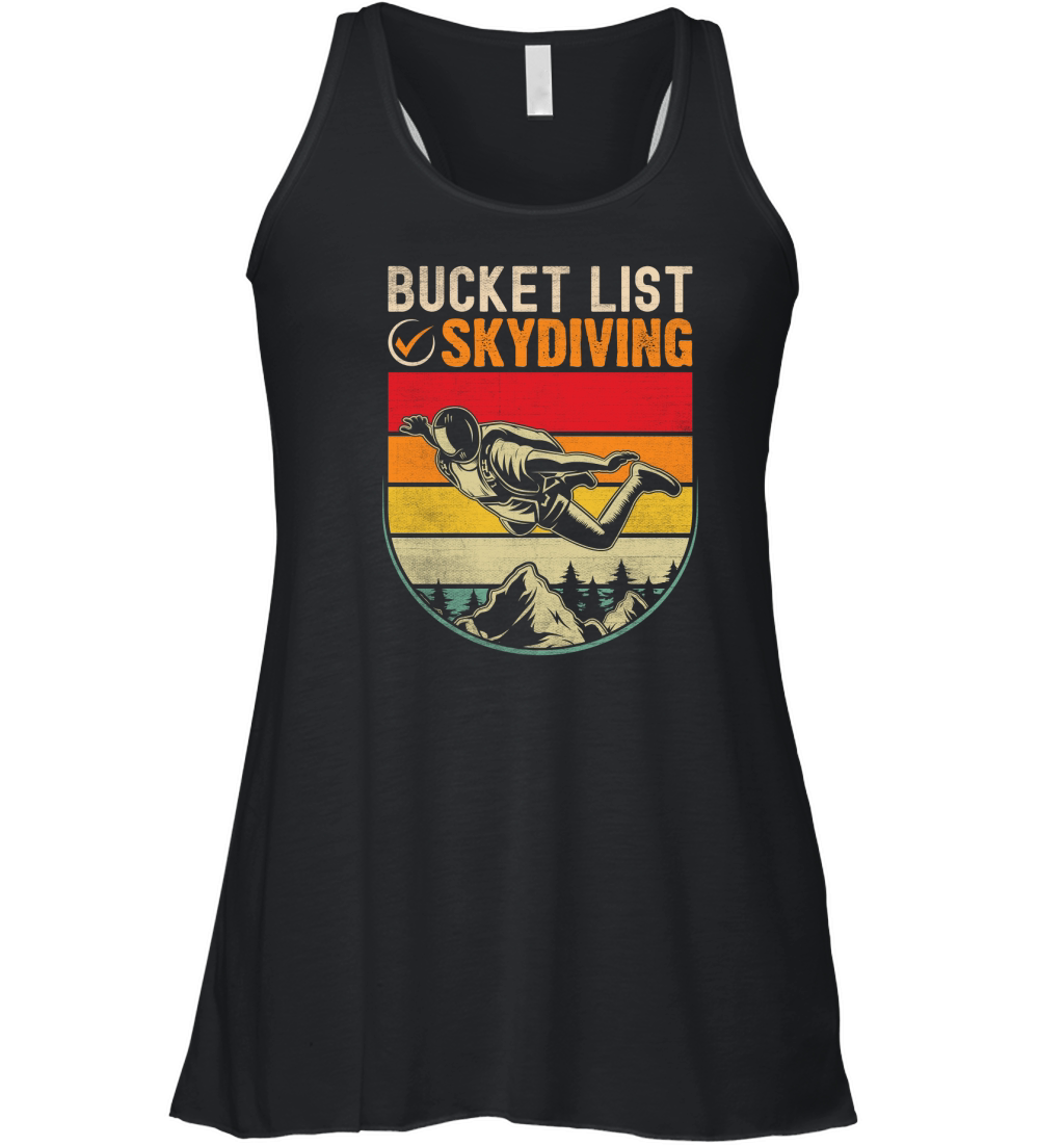 Bucket list skydiving 02 Women's Flowy Tank Top