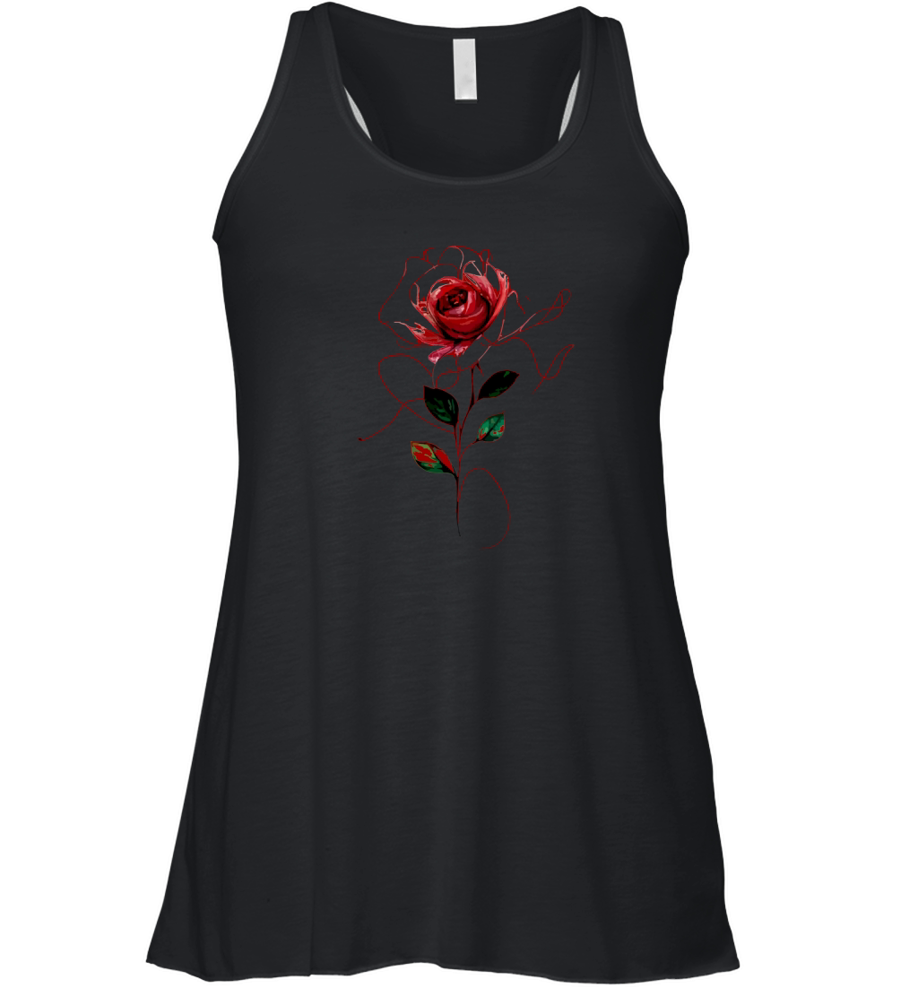 Flower T Shirt, Mom, Mothers Day Shirt, Sweet Shirt Design Flower 04 Women's Flowy Tank Top
