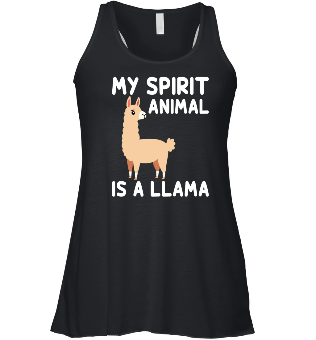 My spirit animal is a llama Women's Flowy Tank Top