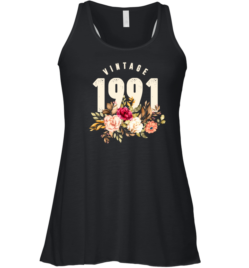 Vintage 1991 30th Birthday Est 1991 Women's Flowy Tank Top