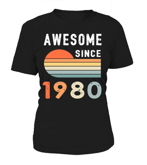 1980 Birthday Retro Vintage Gift Women's T-Shirt