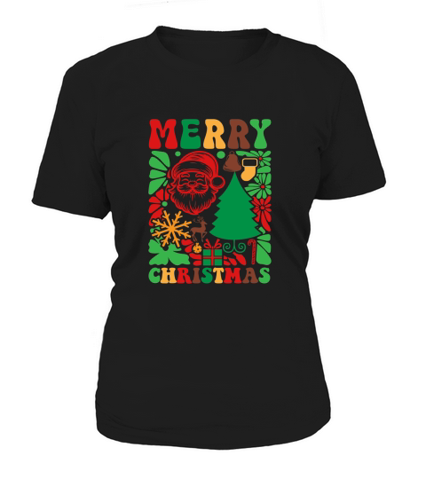 Retro Boho Merry Christmas 4 Women's T-Shirt
