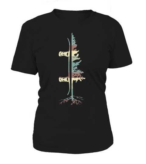 Vintage Pine Snowboard Snowboarding Gift Women's T-Shirt