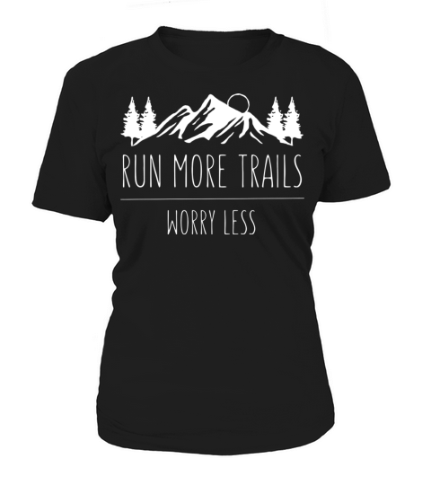 Vintage Trail Running Run More Trail Retro For Run Women's T-Shirt