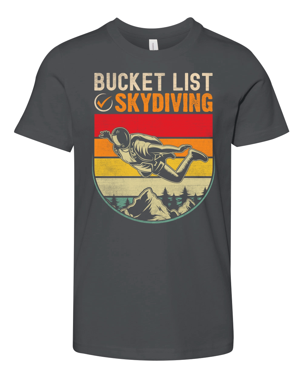 Bucket list skydiving 02 Youth Unisex Jersey Tee