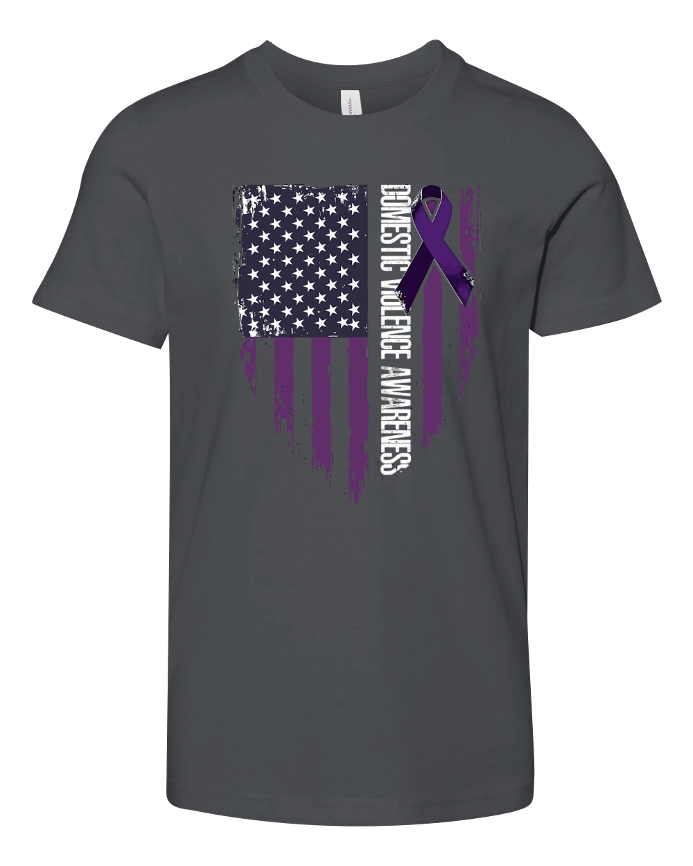 Domestic violencf awareness Youth Unisex Jersey Tee