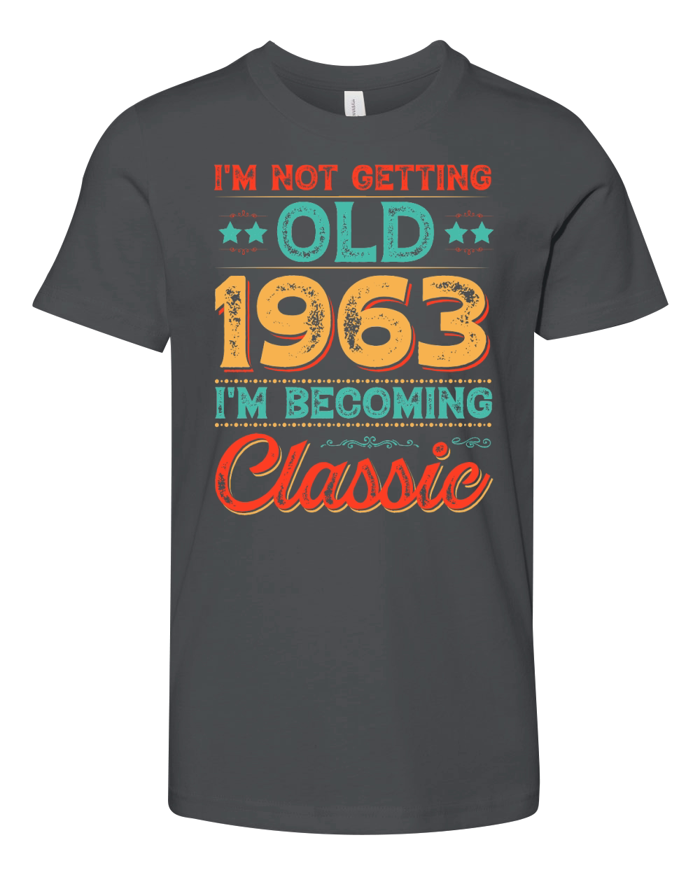 Im Not Getting Old 1963 Im Becoming Classic T Shirt Design (1) Youth Unisex Jersey Tee