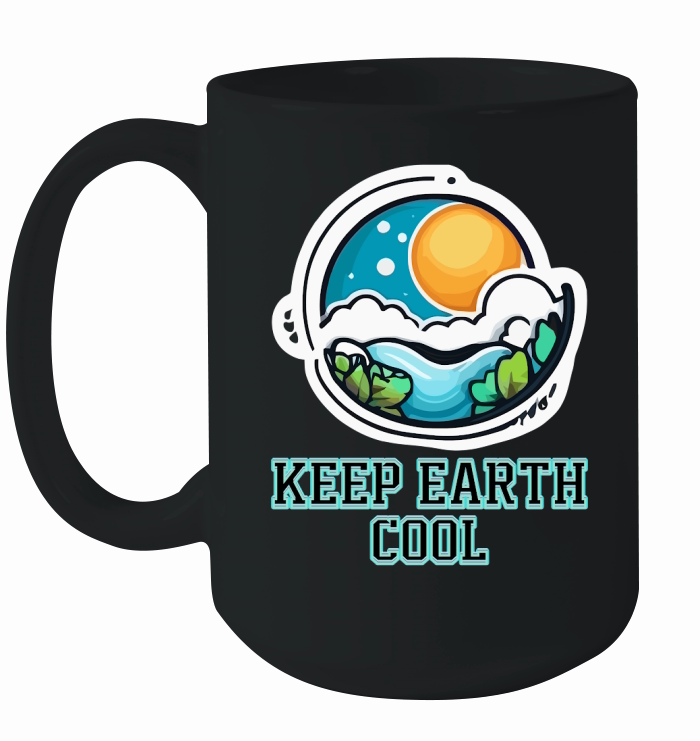 Keep earth cool Ceramic Mug