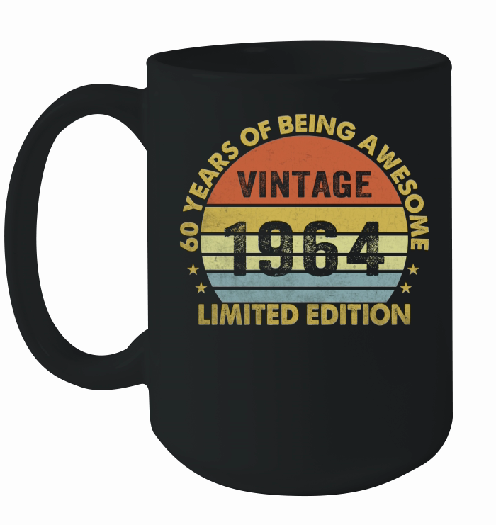 Vintage 1964 Limited Edition 60th Birthday Ceramic Mug